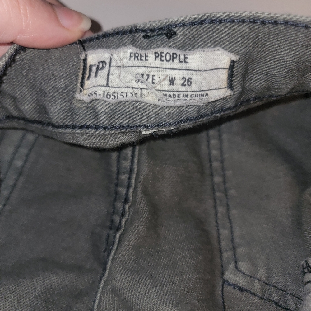 Free People Hippie Studded Shorts Size 26 Black - Picture 4 of 8
